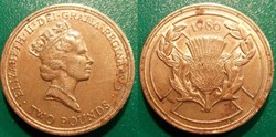 2 Pounds 1986 Jeux du Commonwealth