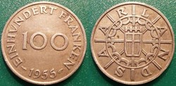 100 Franken 1955