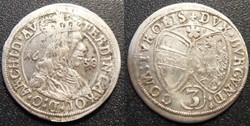 Autriche Tyrol Ferdinand Charles 3 Kreuzer 1658