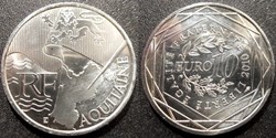 10 Euros des Régions 2010 1er type AQUITAINE