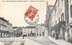 Carte Postale (40) Saint-Sever-sur-Adour + Flamme