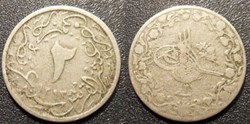 Egypte 2/10 Qirsh 1293 Abdul Hamid II