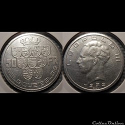 Belgique 50 Franc 1939 Belgique:Belgie