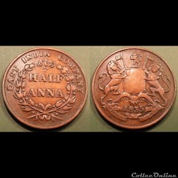 East India Company Half Anna 1835