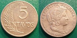 Pérou 5 Centavos 1919