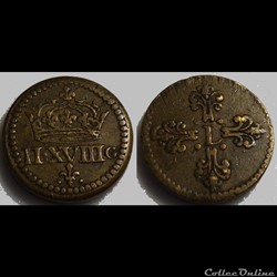France Poids monétaire pour Quart de Franc argent Louis XIII