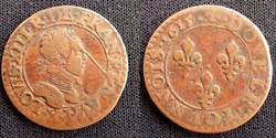 G1 Louis XIII Amiens Double Tournois 2eme type 1615 X