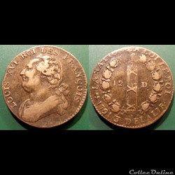 A-Constitution 12 Deniers 1791 Paris