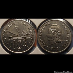 Nouvelle Calédonie 10 Francs 1970