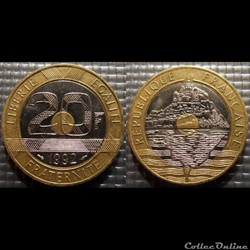 Md 20 francs Mont Saint Michel 1992 27mm 9g