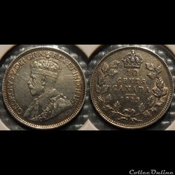 Canada 10 Cents 1913