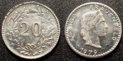 q- MN etr Suisse jeton de 20 Rappen 1979