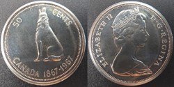 Canada 50 Cents 1967 Centenaire de la Confédération