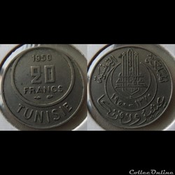 Tunisie 20 Francs 1950