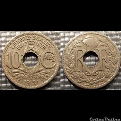 Dc 10 centimes EM Lindauer 1921 21mm 4g
