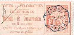Les timbres téléphones - Postes et Télégraphes