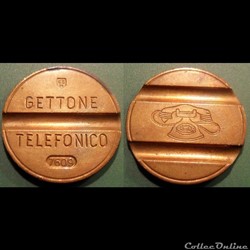 et- J etr Télécommunications Italie Gettone Telefonico