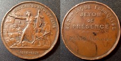 b- jeton Paris - La Commune - Souvenir du siège de Paris 1870-1871