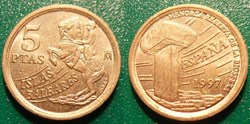 5 Pesetas 1997 Iles Baléares