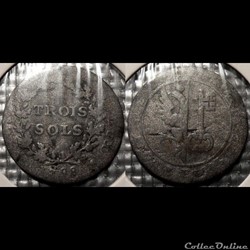 Suisse Genève 3 Sols 1798