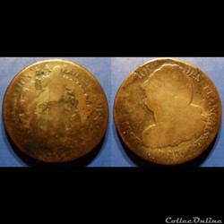 A-Constitution 2 Sols type FRANCAIS 1792BB cuivre
