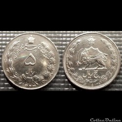 Iran 5 Rials 1323