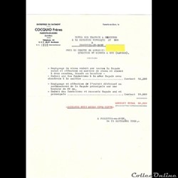 Vieux papiers: Parentis-en-Born Entreprise Cocquio Frères 1958