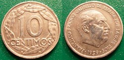 10 Centimos 1959