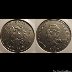 Polynésie Française 20 Francs 1967