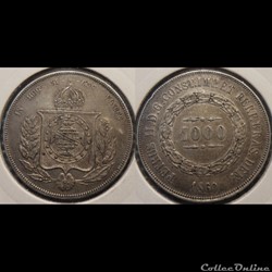 Brésil 1000 Reis 1860