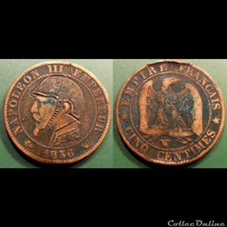 Monnaie satirique Napoléon III casque à pointe