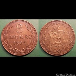 Guernesey 8 Doubles 1864