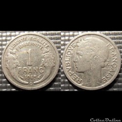 Hf 1 franc Morlon 1945 C 23mm 1.3g