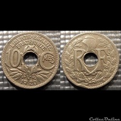 Dc 10 centimes EM Lindauer 1920 21mm 4g