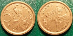 5 Pesetas 1994 Aragon