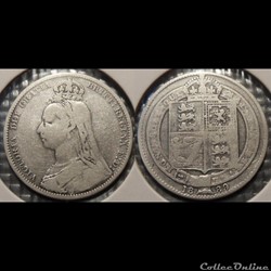 Grande Bretagne 1 Shilling 1889