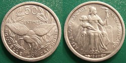 Nouvelle Calédonie Union Française 50 centimes 1949