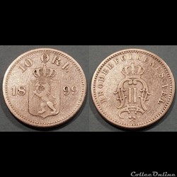 Norvège 10 Ore 1899
