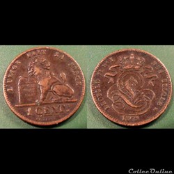 Belgique 1 Centime 1869 des Belges