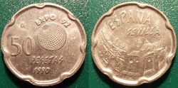 50 Pesetas 1990 Expo Universelle de Séville 1992