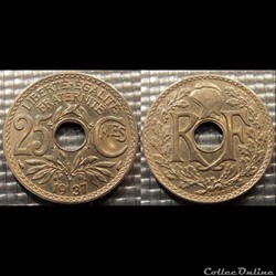 Fd 25 centimes EM Lindauer 1937 24mm 5g