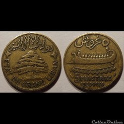 Liban 5 Piastres 1925