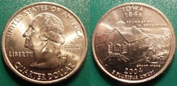 1/4 dollar 2004 D Iowa