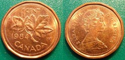 1 Cent 1984 dodécagonale
