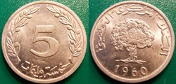 5 Millimes 1960