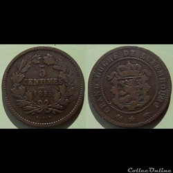 Luxembourg 5 centimes 1855