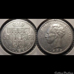 Belgique  50 Franc 1939 Belgique:Belgie