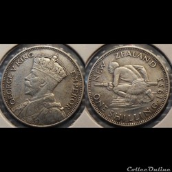New Zéland 1 Shilling 1933