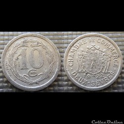 p- MN Deux Sèvres 10 C. 1922 Al Elie:10.2