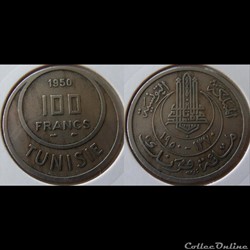 Tunisie 100 Francs 1950